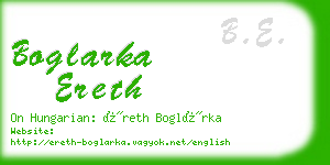 boglarka ereth business card